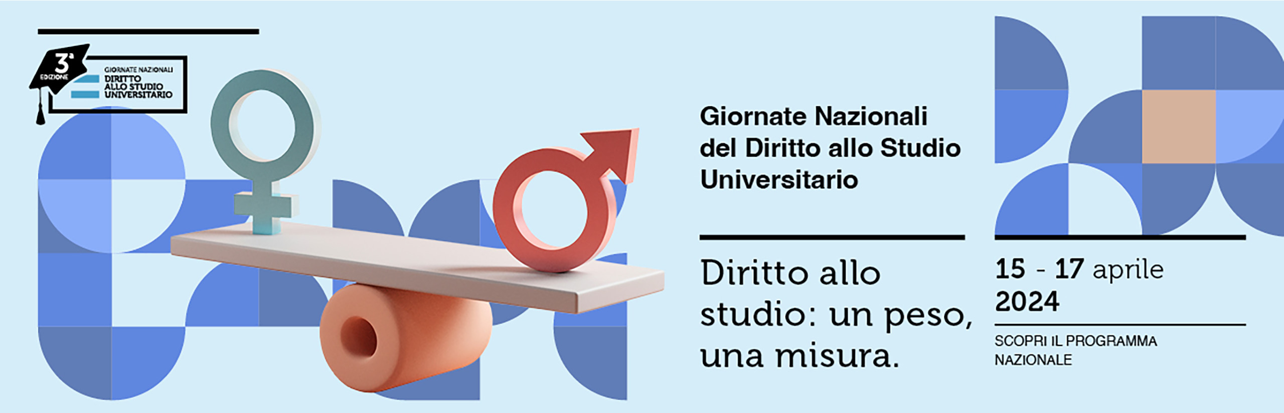 banner Giornate nazionali Diritto allo Studio Universitario 2024